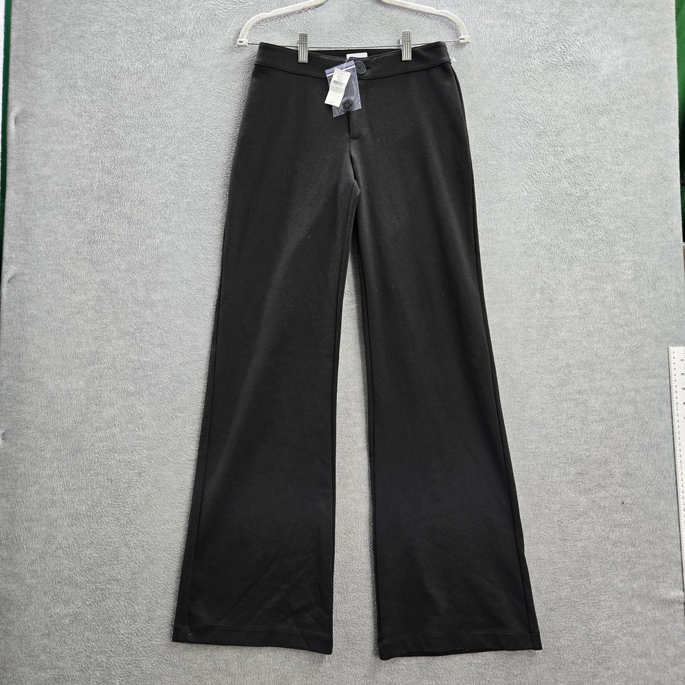 Gap Women Pants 2 Black Chino High Rise Flared Leg Boho Stretch NWT